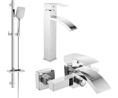Zdjęcie produktu dla Mexen Libra DQ62 zestaw wannowy, chrom - 745113DQ62-00
