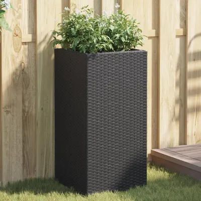Produktbild von Möbel Pflanzkübel 2 Stk. Schwarz 40x40x80 cm Poly Rattan - Beete 3210519