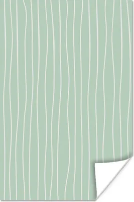 Produktbild von MuchoWow® Poster Grün - Muster - Einfach 60x90 cm - Wanddekoration