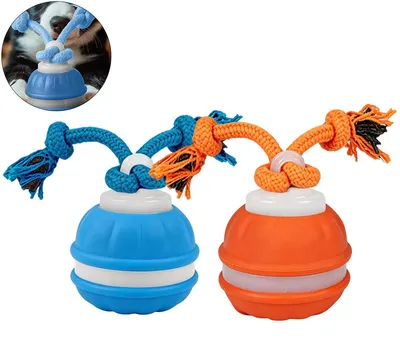 Produktbild von Hundeball interaktiv automatisch 2 Stück, Anti-Stress & Anti-Langeweile Spielzeug, selbstrollend mit Sound & Bewegung für Hunde