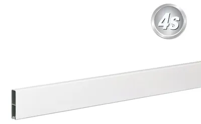 Produktbild von Alu Abschlussprofil 80 x 20 mm - Farbe: grau, Länge: 250 cm