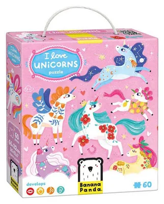 Image de Banana Panda - Puzzle I Love Unicorns - 60pcs.