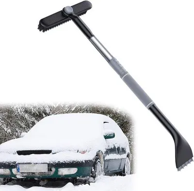 Produktbild von Schneebürste und Eiskratzer 3-in-1 - teleskopisch, drehbar