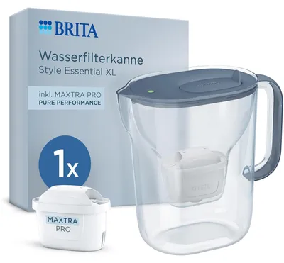 Produktbild von BRITA Wasserfilter Kanne MAXTRA Style Essential XL blau, 1x Pure Performance