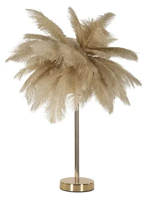 Produktbild von Mauro Ferretti Tischlampe „Palma“ mit 2 Leuchten, E14, Ø 55 x 60 cm, gold-camel
