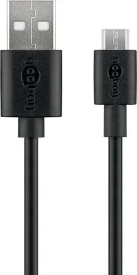 Obrázek produktu pro Goobay 38660, 2 m, USB A, Micro-USB B, USB 2.0, Černá