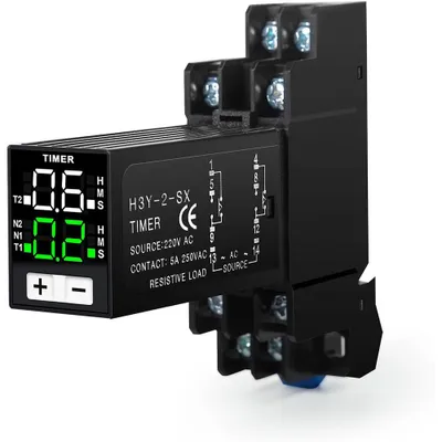 Obrázek produktu pro Zpožděný regulátor H3Y-2 4 cykly 220V LCD malý digitální displej časový regulátor