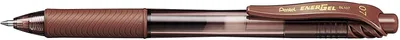 Image de 12x Pentel BL107-EX Roller à encre gel liquide Pentel EnerGel-X marron