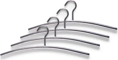 Produktbild von Zeller Kleiderbügel, 4-er Set, Edelstahl 43,5x15