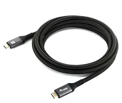 Obrázek produktu pro Equip 128384, 3 m, USB C, USB C, USB4 Gen 2x2, 20 Gbit/s, Černá