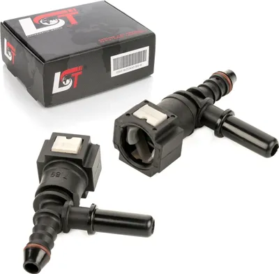 Produktbild von 2x Schnellverschluss Kraftstoffleitung Kupplung Verbindung T-Stück 7,89 - 8 mm