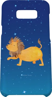 Produktbild von Mr. & Mrs. Panda Samsung Galaxy S8 plus Handyhülle  Sternzeichen Löwe - Sternenhimmel Blau - Geschenk, Cover, Handy, König Der Tiere, Hülle, August, Geburtstag, Case