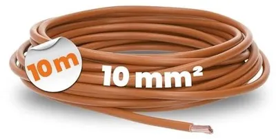 Zdjęcie produktu dla Przewód okablowania H07V k 10 mm² brązowy m elastyczny żyłowy pcw