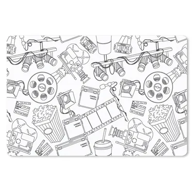 Produktbild von MuchoWow® Mauspad Mousepad Film - TV - Muster 27x18 cm - Mousepads - Maus Mat - Pad - Mausunterlage - Büroartikel - Desk Matten