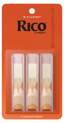 Image de Rico by D'Addario Anches de clarinette Sib, épaisseur 1.5, paquet de 3