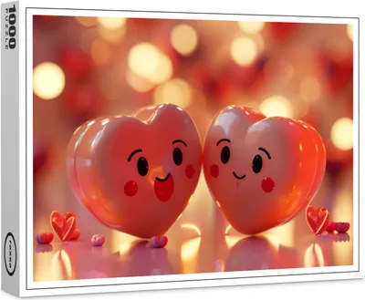 Produktbild von raxxa Premium-Puzzle "Hearts Love", 1000 Teile