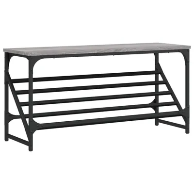 Obrázek produktu pro vidaXL Regál na boty Grey Sonoma 90x30x45 cm odvozený výrobek ze dřeva