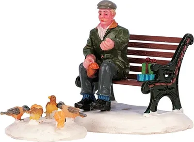 Productafbeelding van Kerstfiguur Feeding pigeons LEMAX