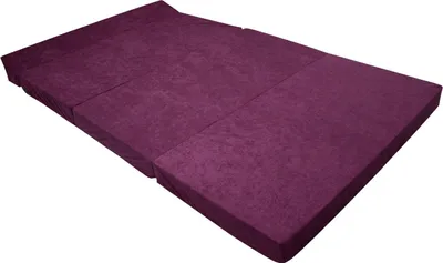 Obrázek produktu pro Natalia Spzoo - Skládací matrace 200 x 120 x 10 cm pro klidný spánek - Skládací matrace s podhlavníkem a snímatelným potahem - VIOLETOVÝ