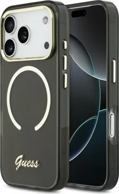 Obrázok produktu pre Hádam Iml Script kovové puzdro Magsafe pre iPhone 17 Pro čierne