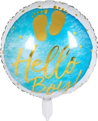 Produktbild von Boland folieballon hello boy! ø45cm