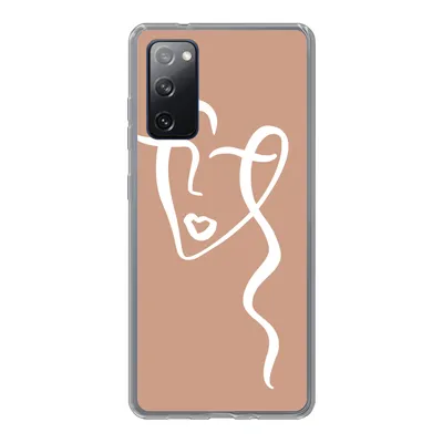 Produktbild von MuchoWow® Handyhülle Schutzhülle Hülle für Samsung Galaxy S20 FE Frau - Gesicht - Abstrakt Silikon Softcase Handy Hülle - Abdeckung