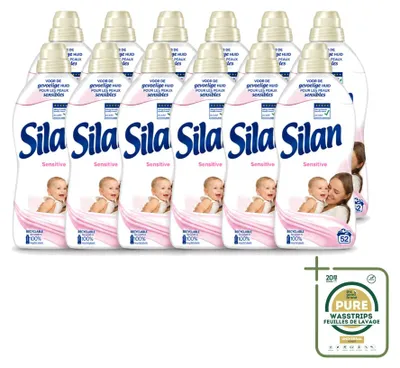 Produktbild von 12 x Silan Sensitive Weichspüler - 1144 ml - Vorratspackung - 12 Stücke