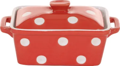 Produktbild von Isabelle Rose - Butterdose - Polka Dots, Punkte, rot