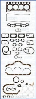 Zdjęcie produktu dla AJUSA 50022800 Komplet uszczelek silnika Zestaw uszczelek do RENAULT 12 12 Variable (117), Estafette Bus 12, Kasten 15 (130) oraz VOLVO 66 Limousine (31, 36)