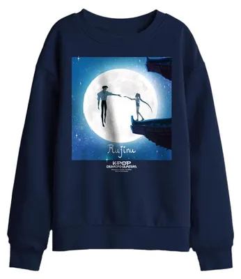 Imagen del producto de Sudadera para niños "Cazadores de demonios del K-Pop" - Modelo TV43029 (talla 116) (color azul marino)