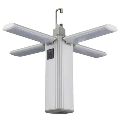 Produktbild von Faltbare LED-Campinglaterne mit wiederaufladbarer Taschenlampe – 3 Lichtmodi, wasserdicht, tragbar und schnell aufladbar für unterwegs