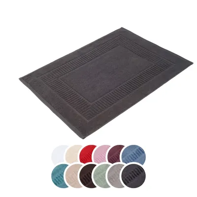 Produktbild von liebling Badvorleger 100% Bio Baumwolle, Serie Organic, 1200 gr. / m², 60 x 100 cm, 60 Grad, GOTS-, schnelltrocknend, anthrazit