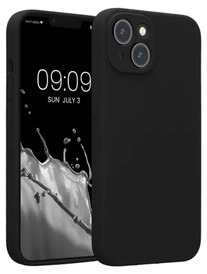 Produktbild von kwmobile Hülle kompatibel mit Apple iPhone 14 - Hülle Silikon gummiert - Handyhülle - Handy Case in Schwarz