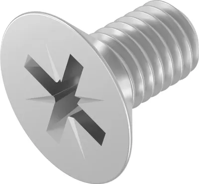 Immagine prodotto di SECCARO vite a testa svasata M6 x 10 mm, acciaio inox V2A VA A2, DIN 965, intaglio a croce / PZ, 20 pezzi