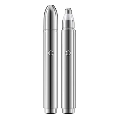 Produktbild von Elektrischer Augenbrauentrimmer für Damen – leise, präzise & wiederaufladbar mit LED-Licht, Edelstahlkopf, Type-C USB, Silber