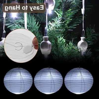 12 LED Ballonbeleuchtung in Kaltweiß für Hochzeiten, Halloween, Weihnachten und Festdekoration