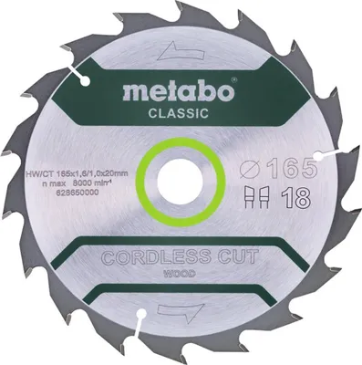 Produktbild von Kreissägeblatt cordless cut wood classic D165x1,6/1,0xBohrung20mm Z.18 WZ 20Grad