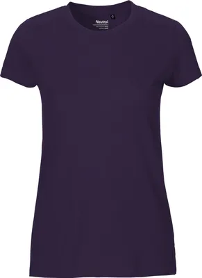 Produktbild von Neutral O81001 | damen Fitted T-Shirt / 100% Fairtrade-Baumwolle - Farbe: Purple - Größe: XS