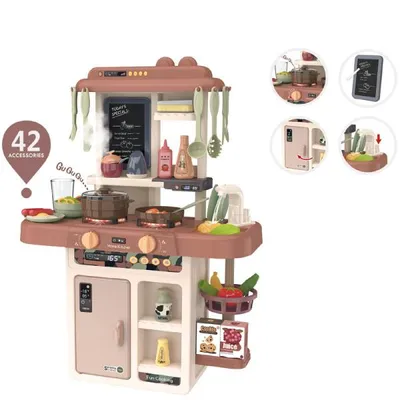 Produktbild von 360Home Kinderspielhaus-Simulation Küchenspielzeug Spielzeug Kinderspielzeug Küche Spielküche rot 889-188