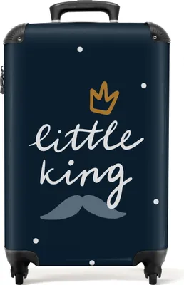 Produktbild von NoBoringSuitcases.com - Kinderkoffer - Passt in 55x40x20 cm und 55x35x25 cm - Kleines Handgepäck Kinderkoffer - Handgepäck - Kindertrolley auf Rollen - Reisekoffer mit Rollen Baby - Rollkoffer leicht - Kindertrolley Junge - Koffer KinderHandgepäck Koffer 55x35x20 cm, 36L,