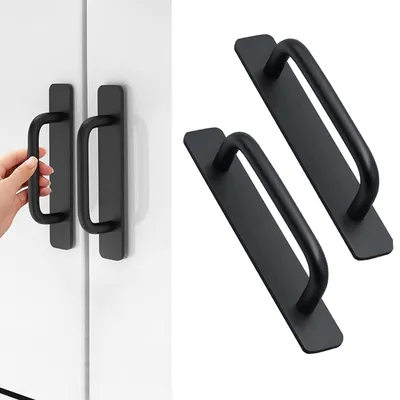 Zdjęcie produktu dla Solidchoice - Samoprzylepne uchwyty aluminiowe do drzwi szafek