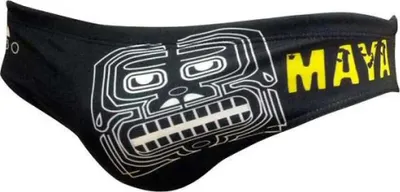 Produktbild von Turbo Mayas Badeslip Schwarz L Herren Schwarz L