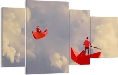 Produktbild von Bild auf Leinwand - Leinwandbild - Abstraktion modern - 120x70cm - Wand Bild - Wanddeko - Leinwanddruck - Bilder - Kunstdruck - Wanddekoration - Leinwand bilder - Wandkunst - DL120x70-3832