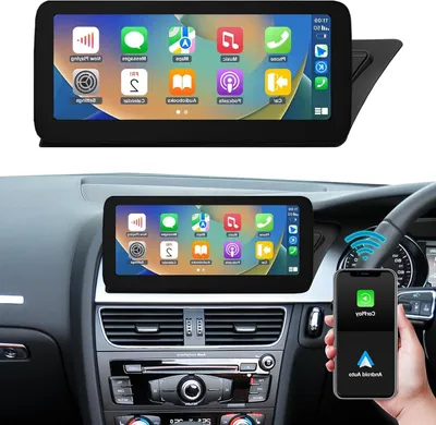 Zdjęcie produktu dla 12,3-calowy system multimedialny z ekranem dotykowym - radio z Carplay - Android Auto - system nawigacji - Mirrorlink