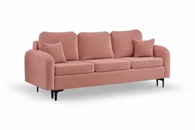 Produktbild von ANMIL Sofa VENTO 228 x 96 x 94 cm mit Schlaffunktion 3-Sitzer Schlafsofa in Rosa Magic Velvet