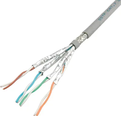 Image de Roline - Bulkkabel - 100 m - SFTP, PiMF - CAT 6a - robust - Grau