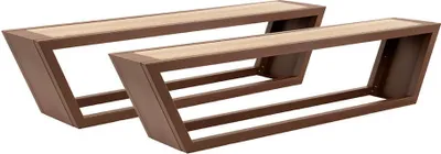 Produktbild von HOME DELUXE Sitzgarnitur aus Stahl KOBON Braun - Germany - 2 x Bank | bequeme Sitzgarnitur, moderne Sitzgarnitur, elegante Sitzgarnitur, Sitzgarnitur für Wohnzimmer, Sitzgarnitur mit Stauraum, hochwertige Sitzgarnitur, L-förmige Sitzgarnitur, Sofagarnitur, gemütliche Sitzgarnitur, Sitzgarnitur aus Leder, Sitzgarnitur im Landhausstil, stilvolle Sitzgarnitur, modulare Sitzgarnitur, Designer-Sitzgarnitur, komfortable Sitzgarnitur, langlebige Sitzgarnitur, flexible Sitzgarnitur, Sitzgarnitur für große Familien