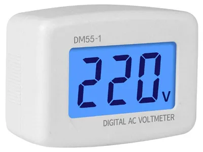 Digitaler AC-Voltmeter 110-300 V, EU-Stecker, Spannungsprüfer