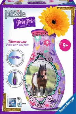 Immagine prodotto di Ravensburger 12052 - Puzzle 3D Girly Girl Edition Vaso di fiori Cavalli