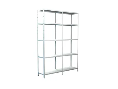 Obrázek produktu pro Kovový regál rozšiřovací Schulte 4520-W 2000x1400x350 mm, 10 polic, nosnost 850 kg, bílý
